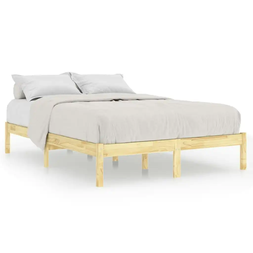 Bed Frame Solid Wood 137x187 cm Double Size 809992