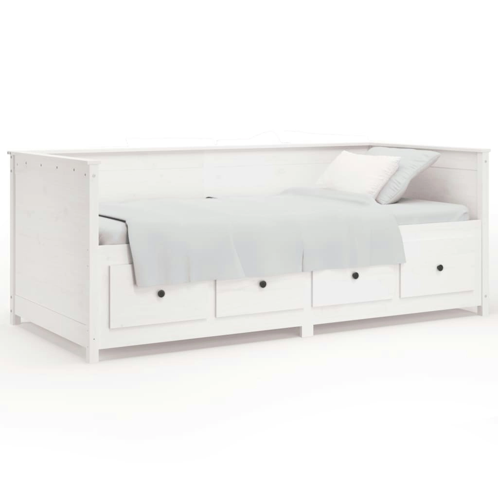 Day Bed White 80x200 cm Solid Wood Pine 820907