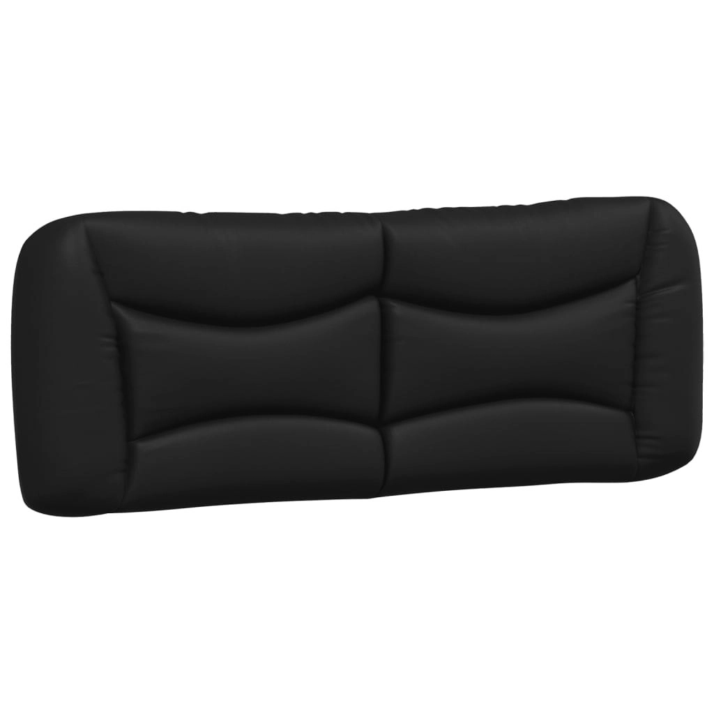 Headboard Cushion Black 137 cm Double Faux Leather 3207684