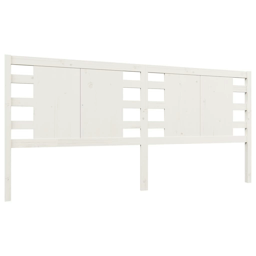 Headboard White 141 cm Solid Wood Pine 818766