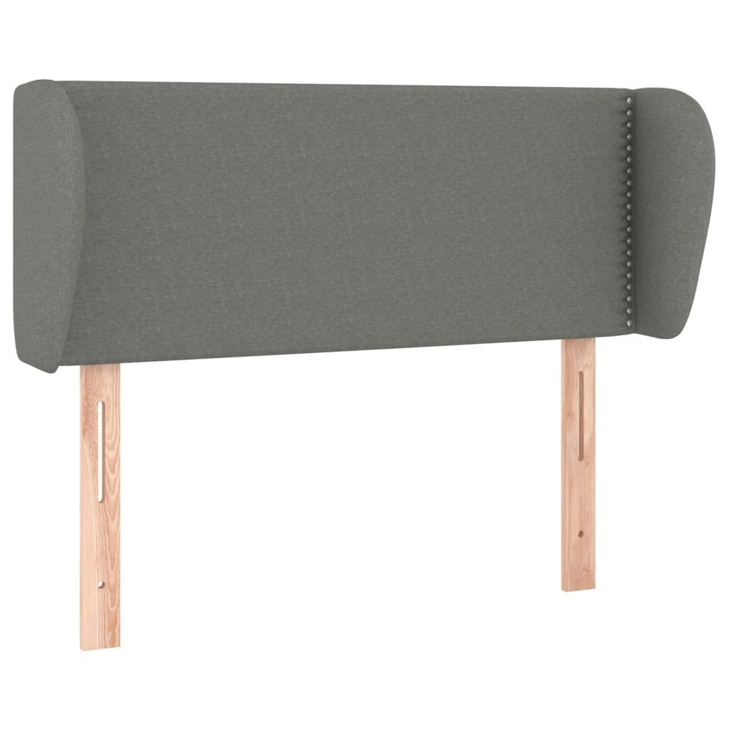 Headboard with Ears Dark Grey 103 cm Fabric 3116995