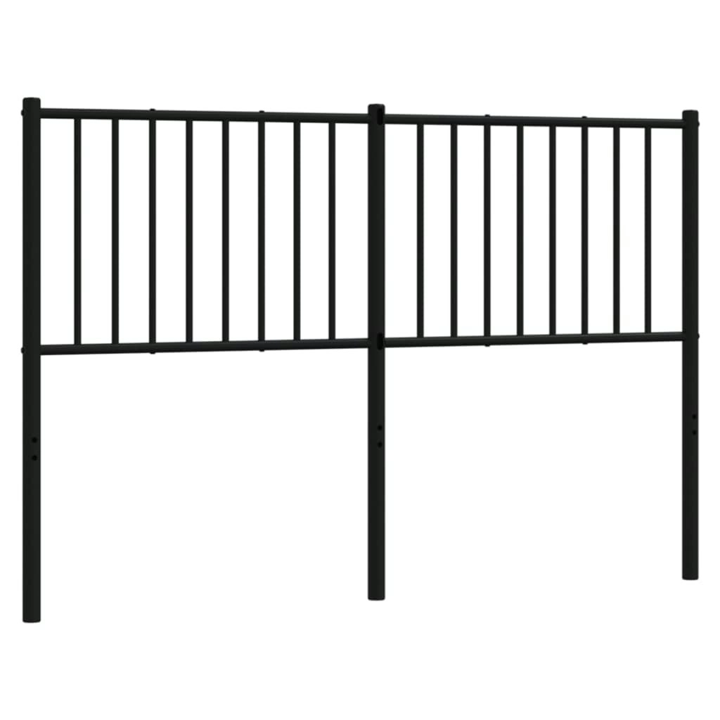 Metal Headboard Black 137 cm 350896