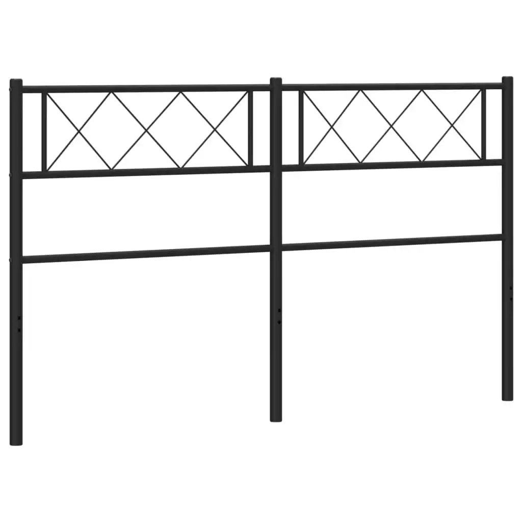 Metal Headboard Black 137 cm 372309