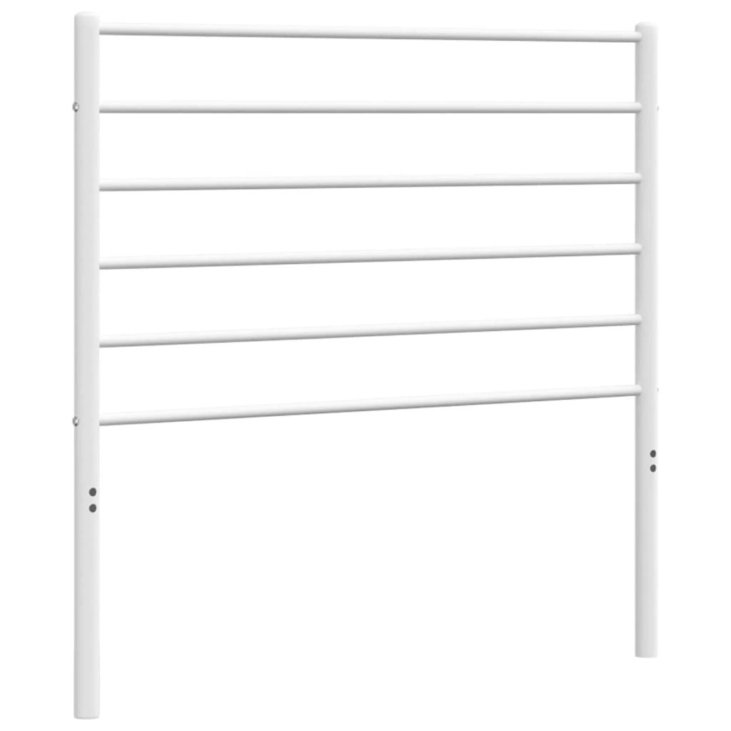 Metal Headboard White 107 cm 352398