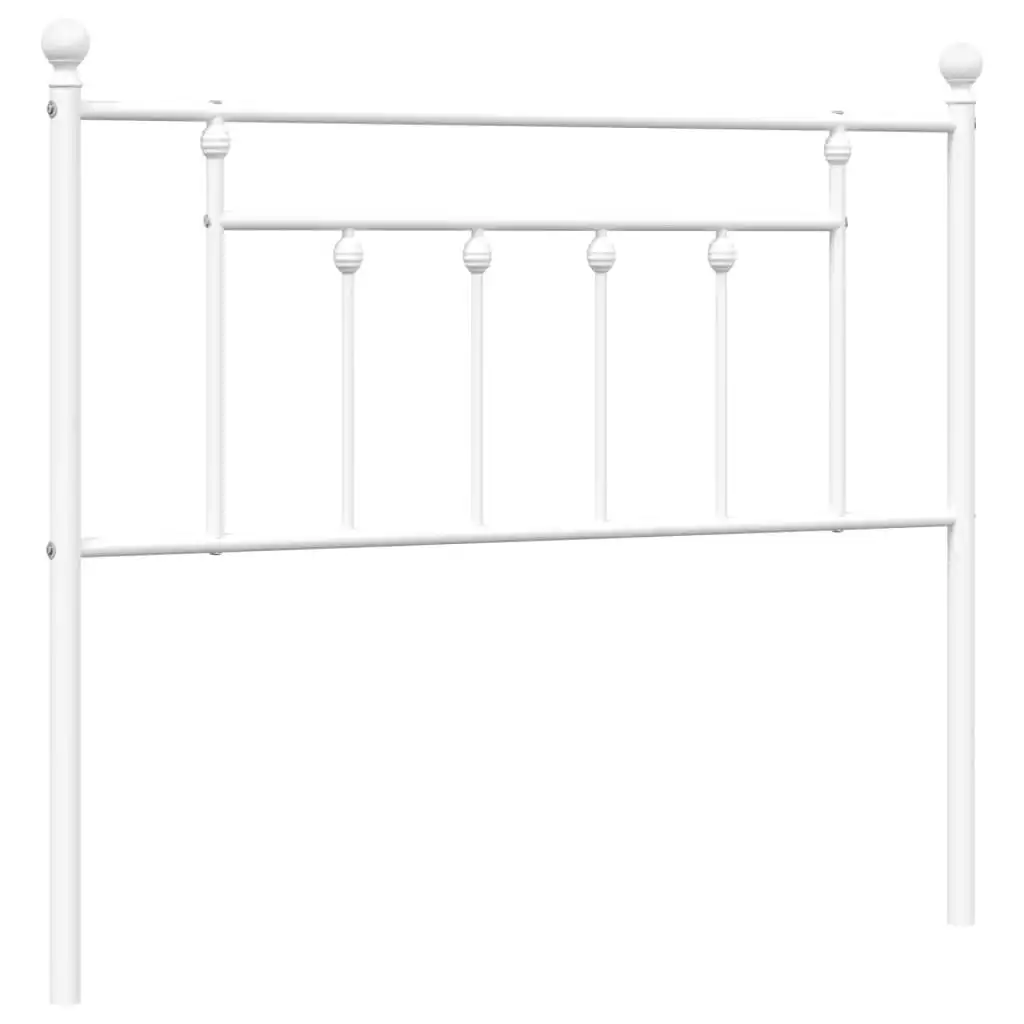 Metal Headboard White 107 cm 353616