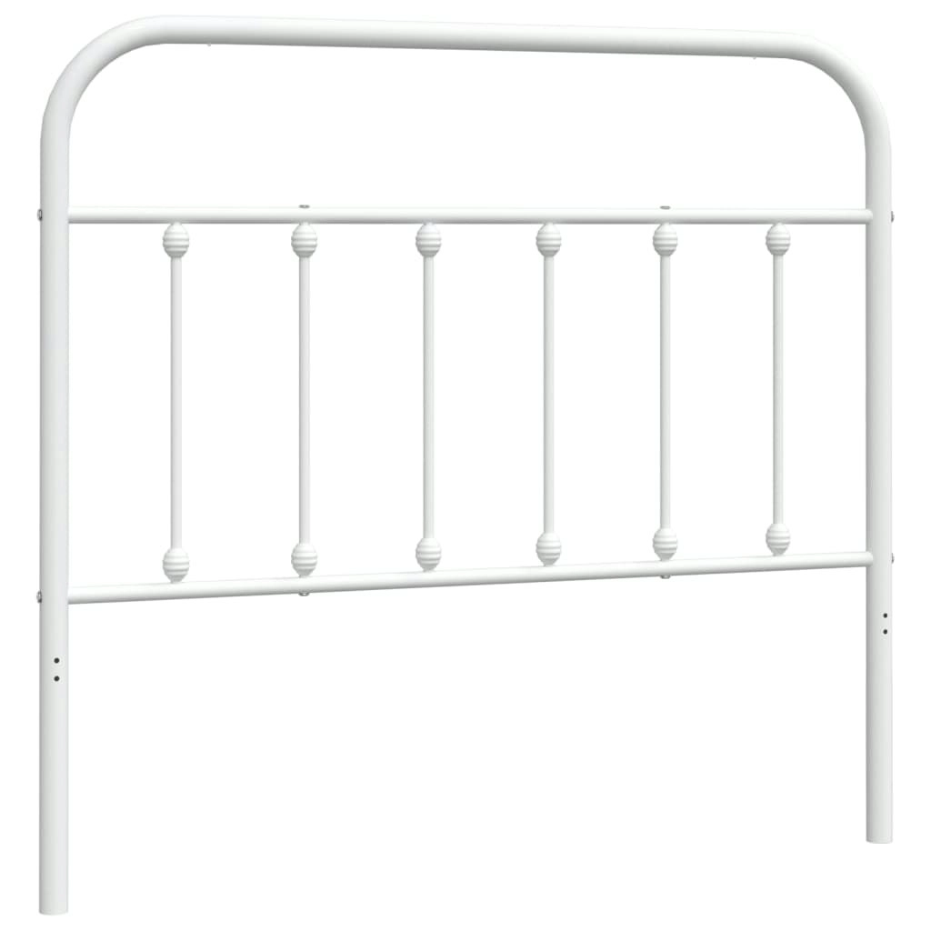 Metal Headboard White 107 cm 352657