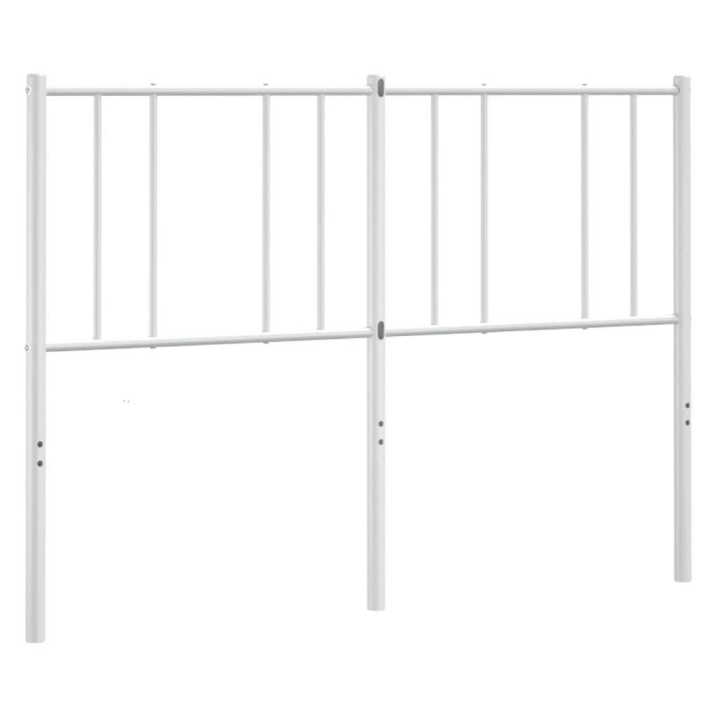 Metal Headboard White 137 cm 352561