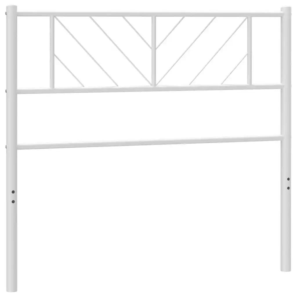 Metal Headboard White 112x90 cm 372258