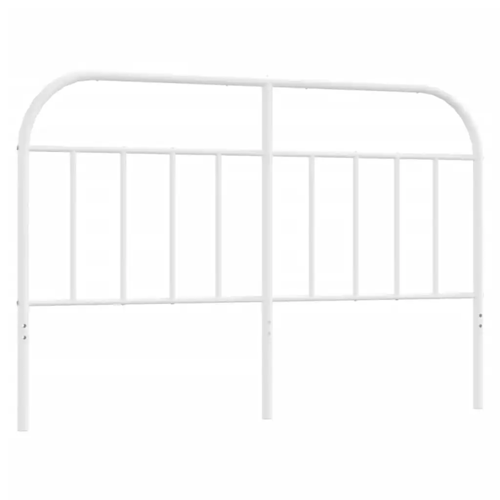 Metal Headboard White 137 cm 353716