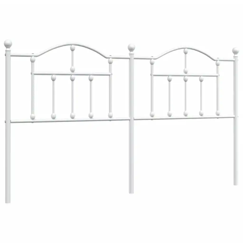 Metal Headboard White 183 cm 353524