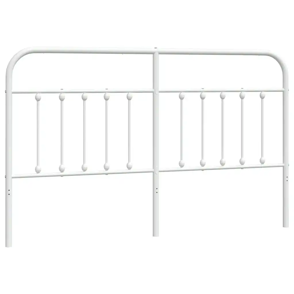 Metal Headboard White 183 cm 352663