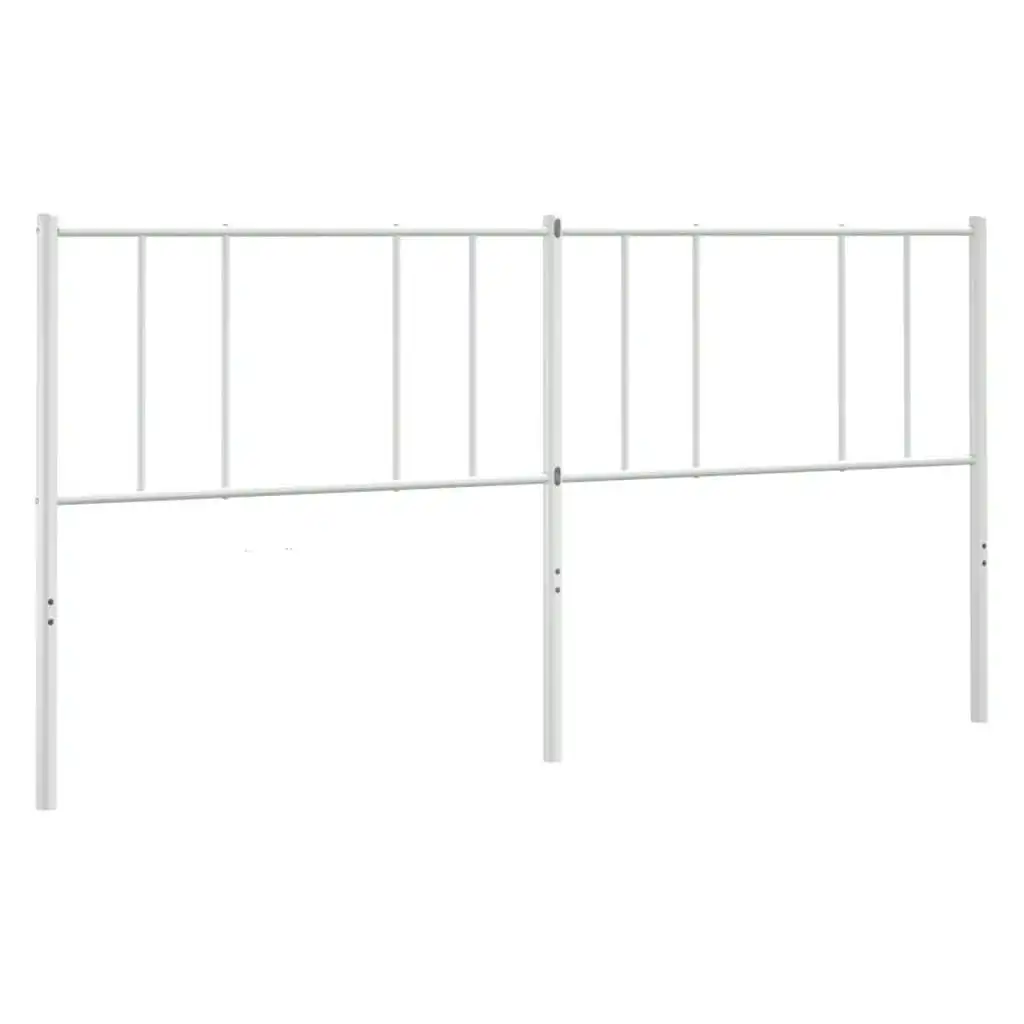 Metal Headboard White 183 cm 352565