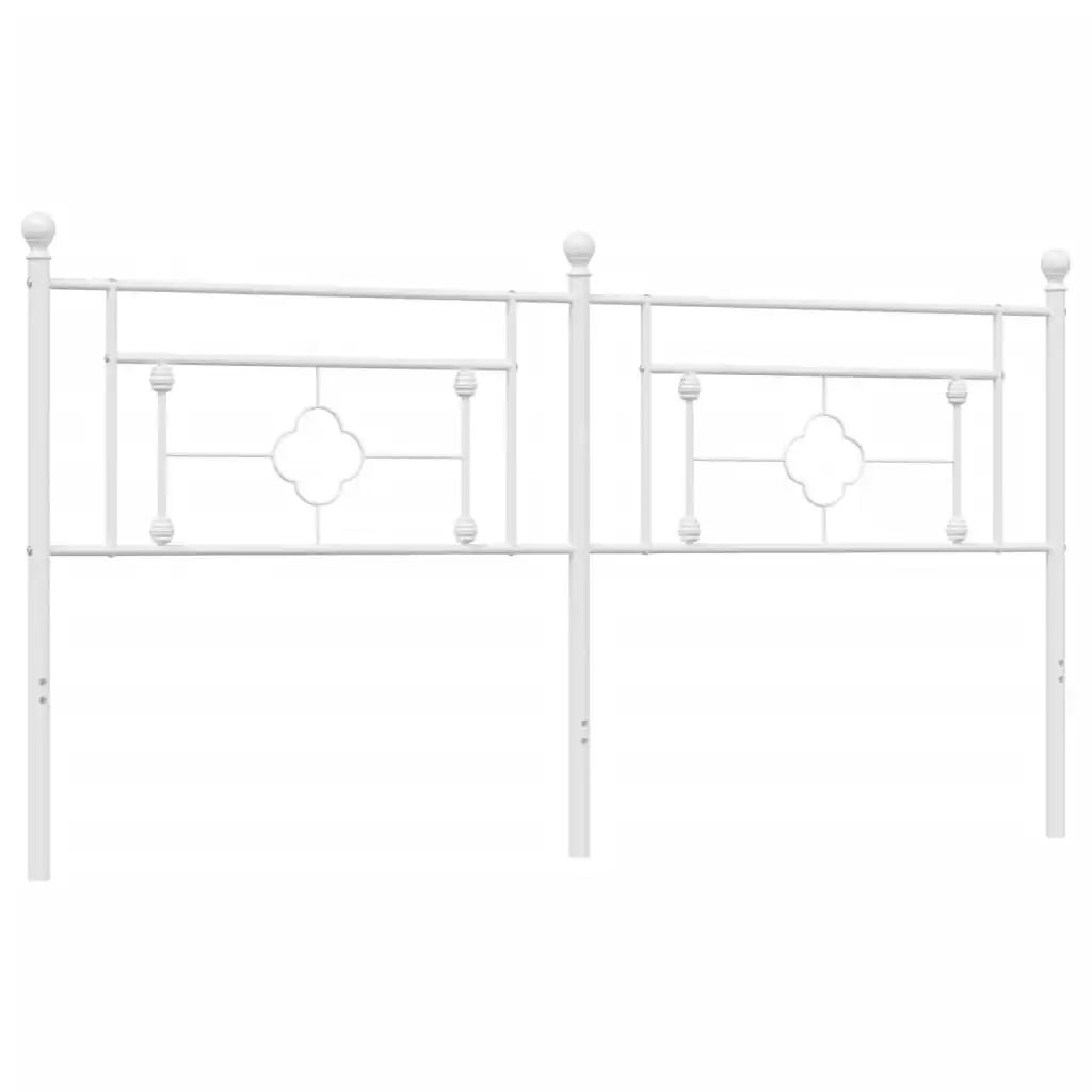 Metal Headboard White 183 cm 374424