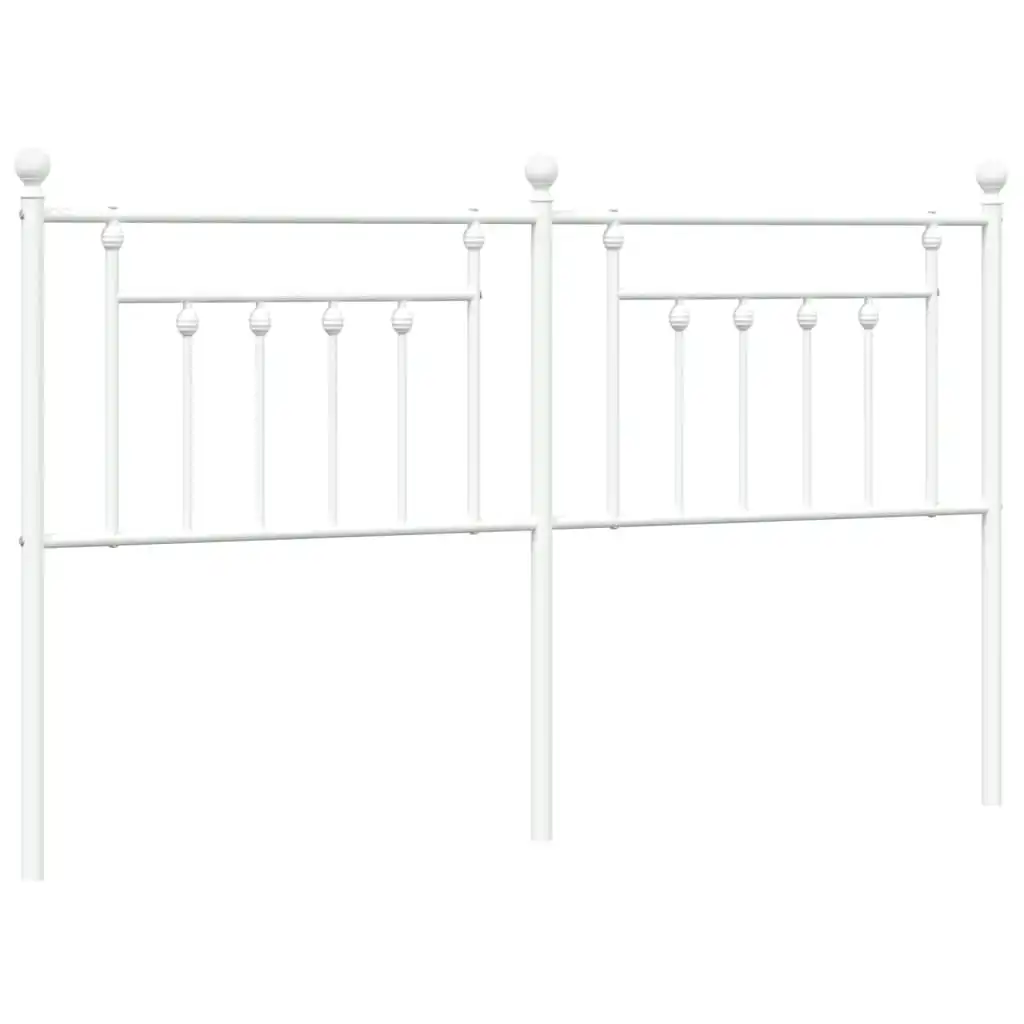 Metal Headboard White 183 cm 353622