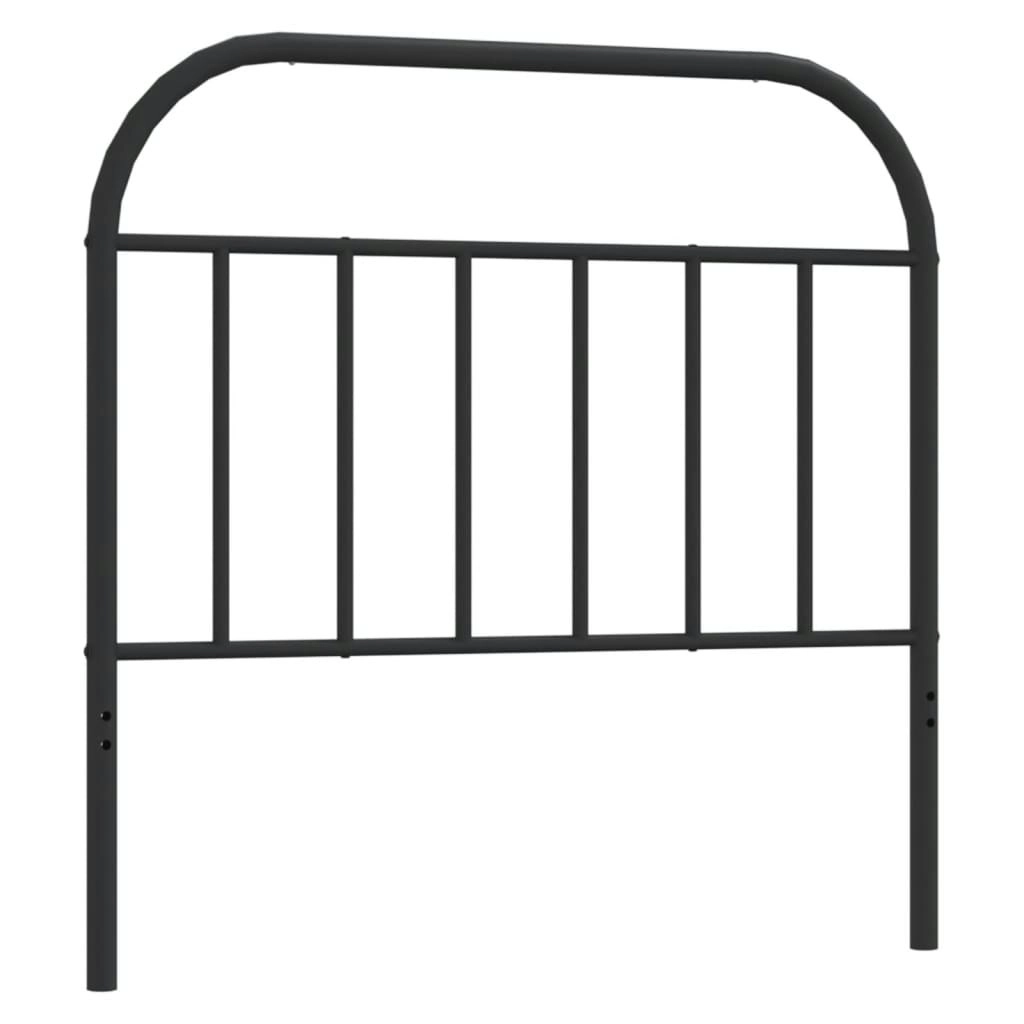 Metal Headboard Black 107 cm King Single 353665