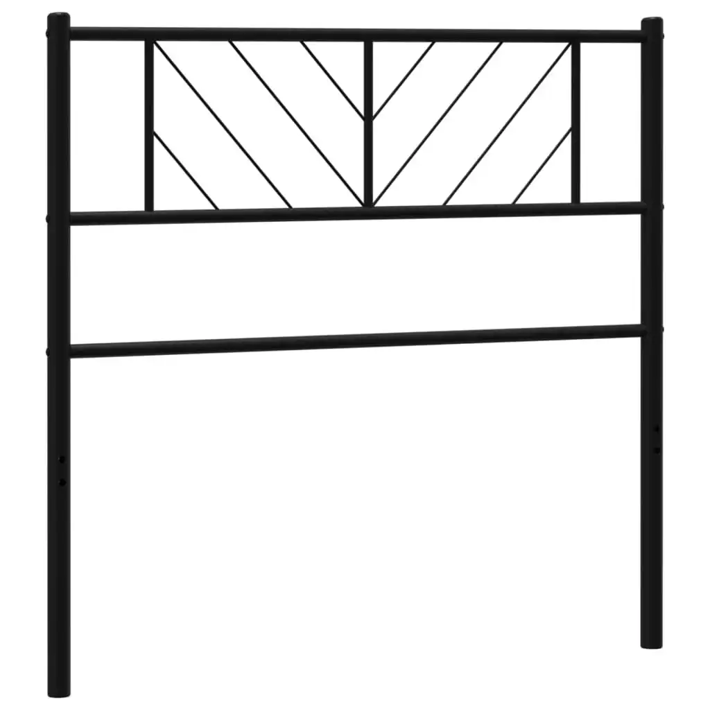 Metal Headboard Black 107 cm 372209