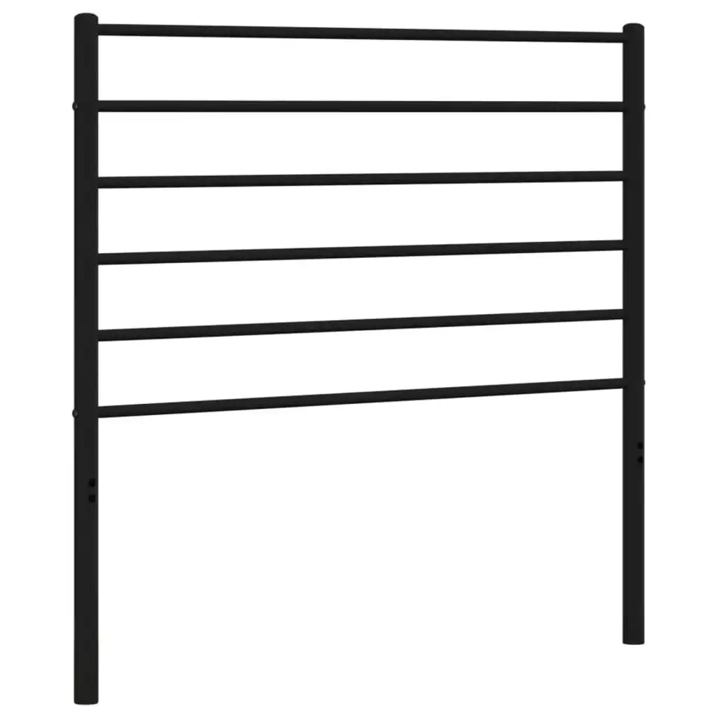 Metal Headboard Black 107 cm 352349