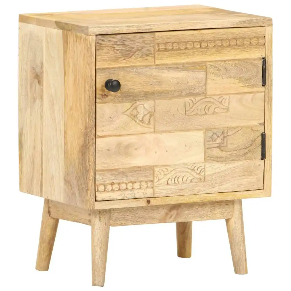 Bedside Cabinet 40x30x50 cm Solid Mango Wood 320947