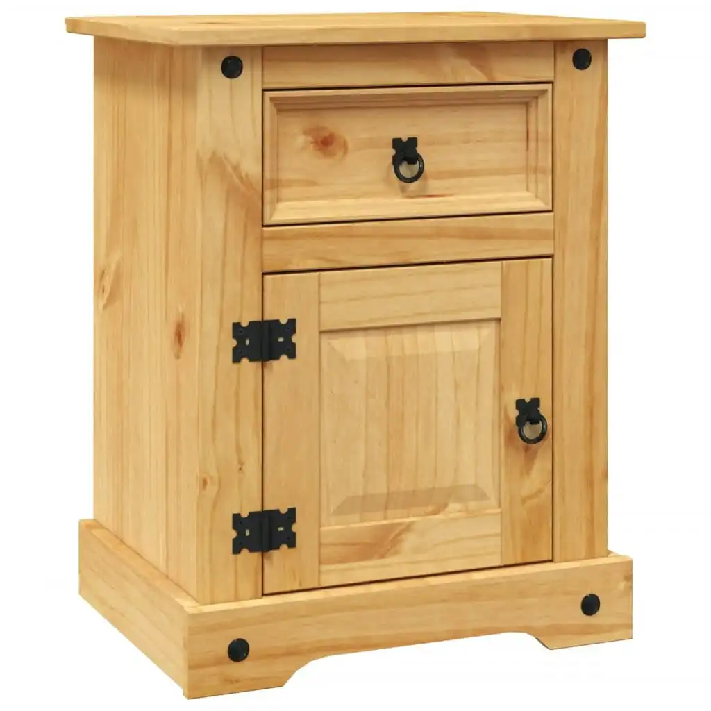 Bedside Cabinet Mexican Pine Corona Range 53x39x66 cm 243730