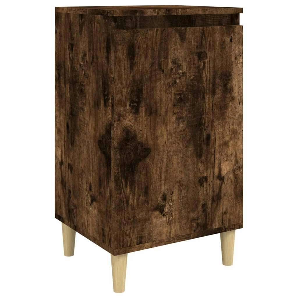 Bedside Cabinet Smoked Oak 40x35x70 cm Engineered Wood 819638