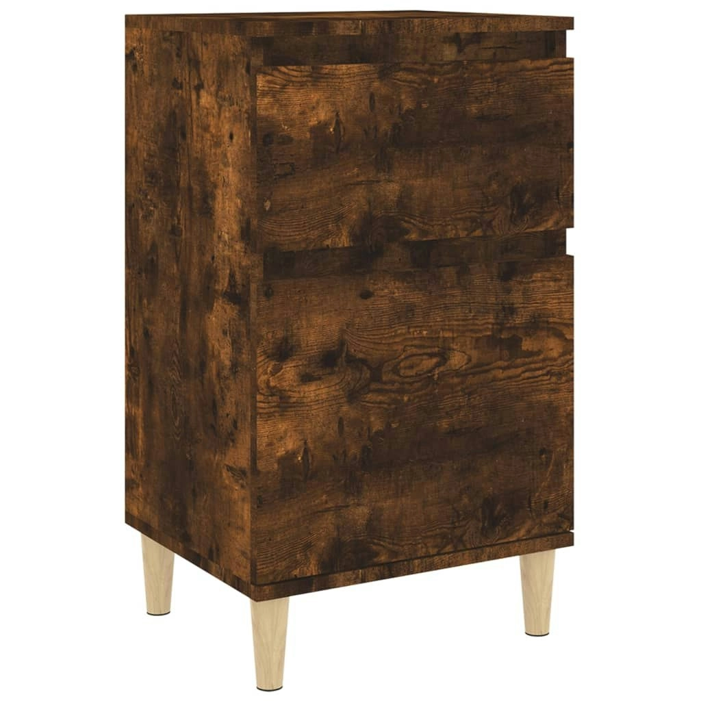 Bedside Cabinet Smoked Oak 40x35x70 cm 819702