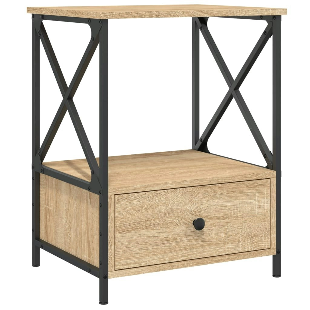 Bedside Table Sonoma Oak 50x41x65 cm Engineered Wood 826085