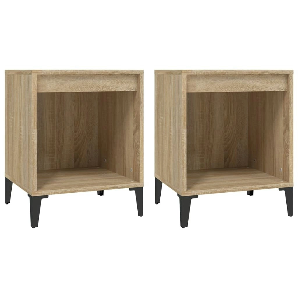 Bedside Cabinets 2 pcs Sonoma Oak 40x35x50 cm 821881