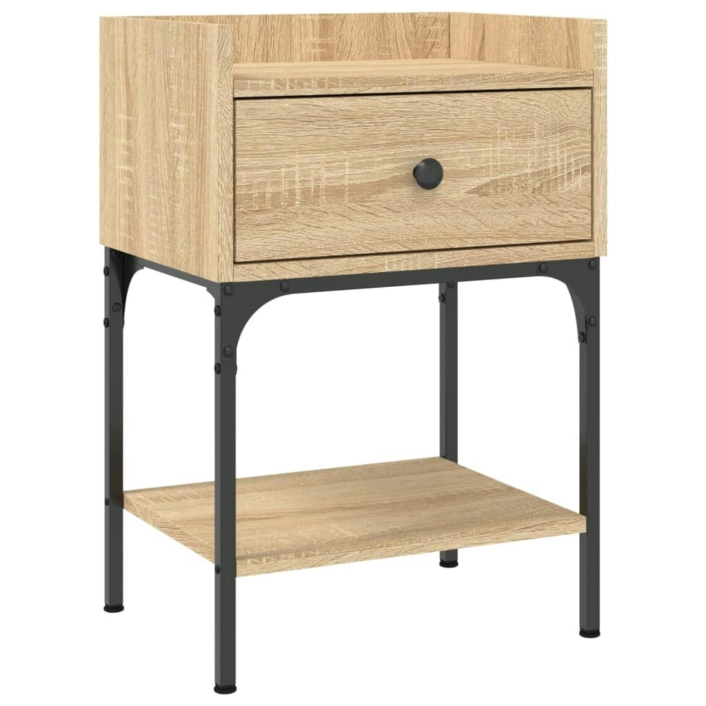 Bedside Table Sonoma Oak 40.5x31x60 cm Engineered Wood 825895