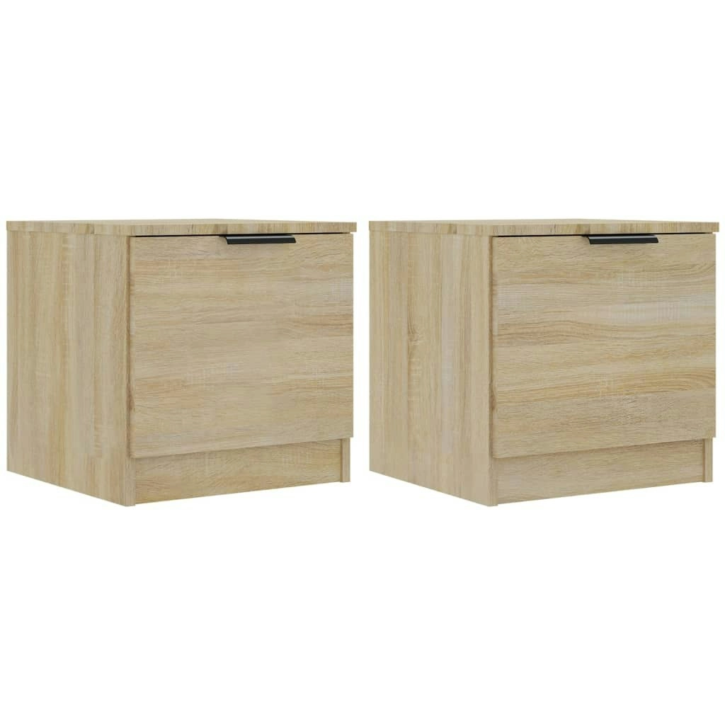 Bedside Cabinets 2 pcs Sonoma Oak 40x39x40 cm 811203