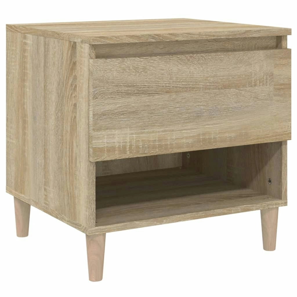 Bedside Table Sonoma Oak 50x46x50 cm Engineered Wood 819538