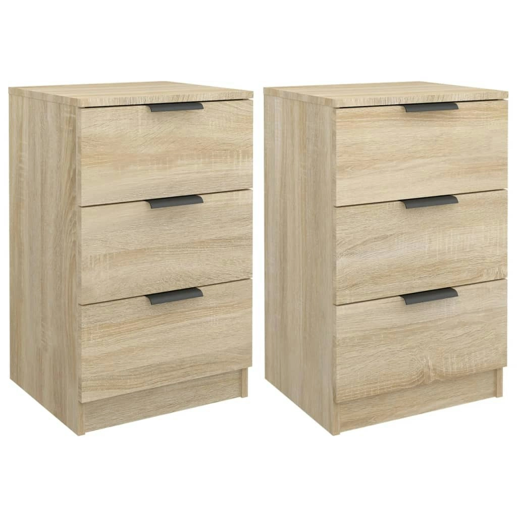 Bedside Cabinets 2 pcs Sonoma Oak 40x36x65 cm 811275