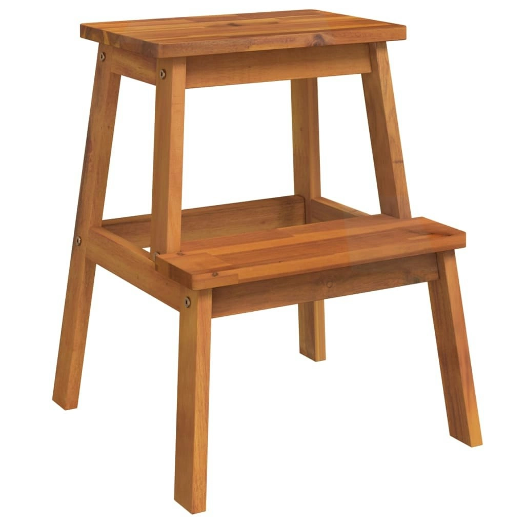 2 Step Stool 40x38x50 cm Solid Wood Acacia 153333