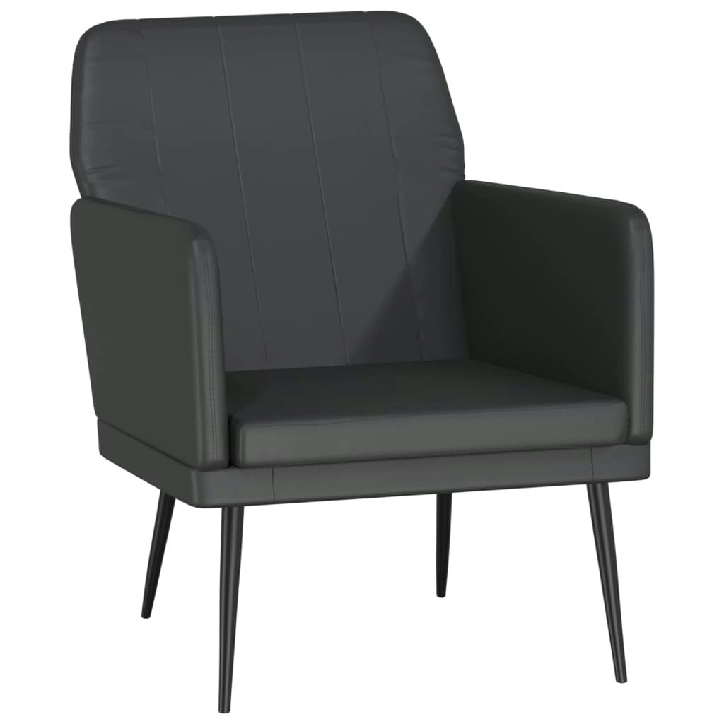 Armchair Black 61x78x80 cm Faux Leather 351392