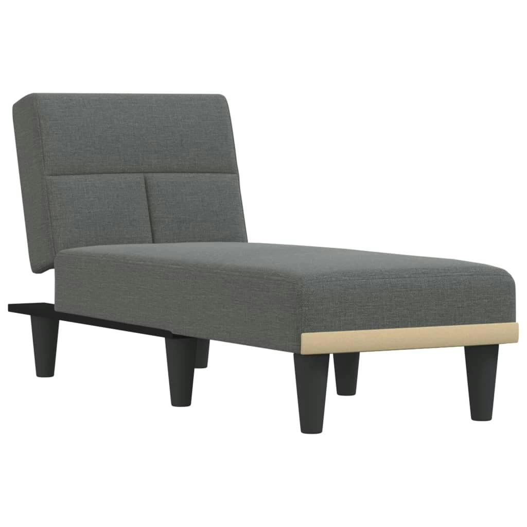 Chaise Longue Dark Grey Fabric 352817