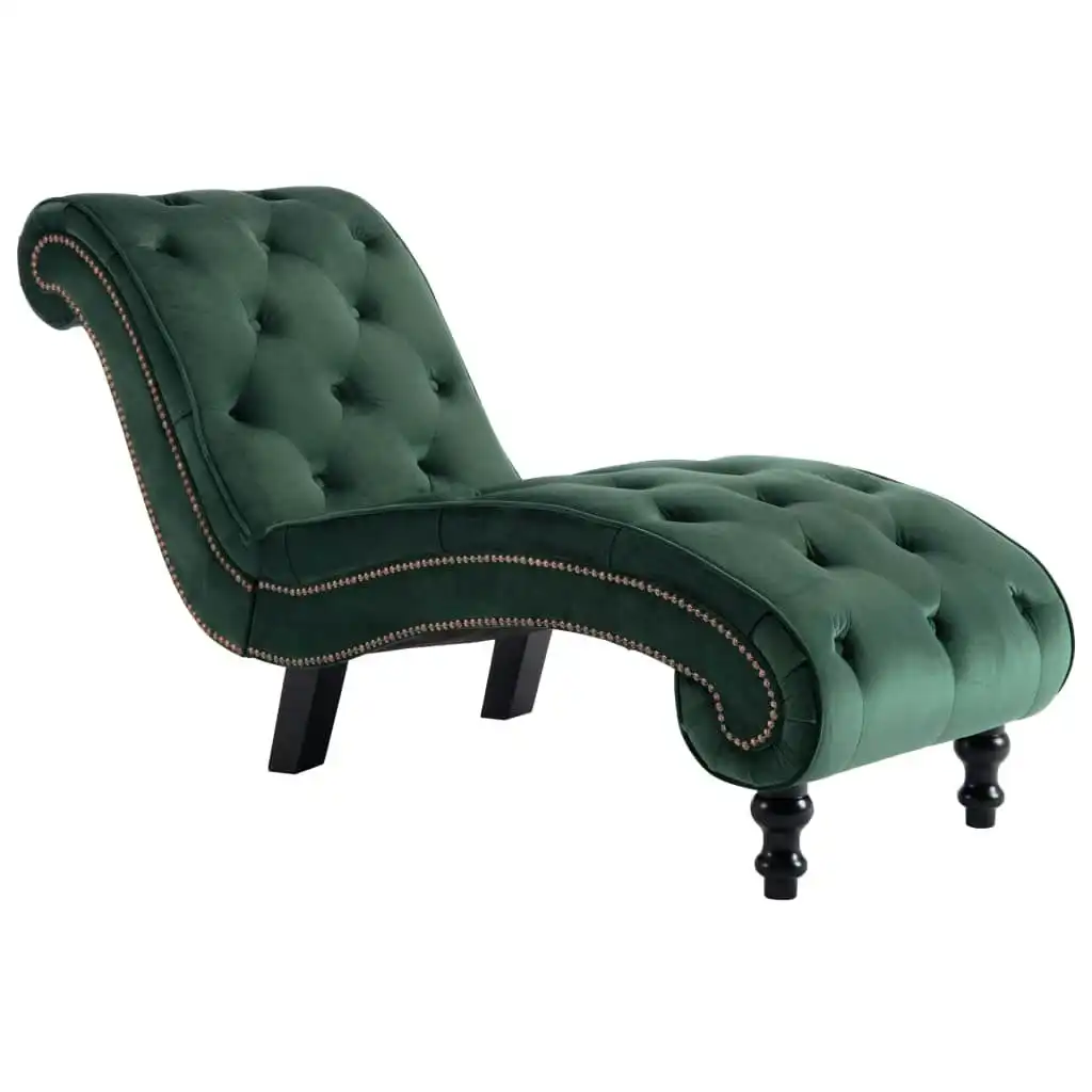 Chaise Lounge Green Velvet 248610