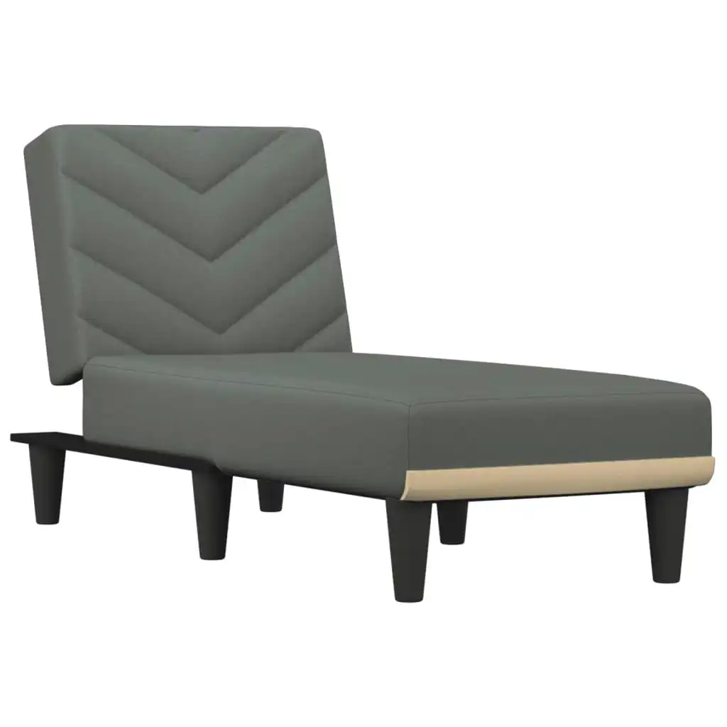 Chaise Longue Dark Grey Fabric 352854