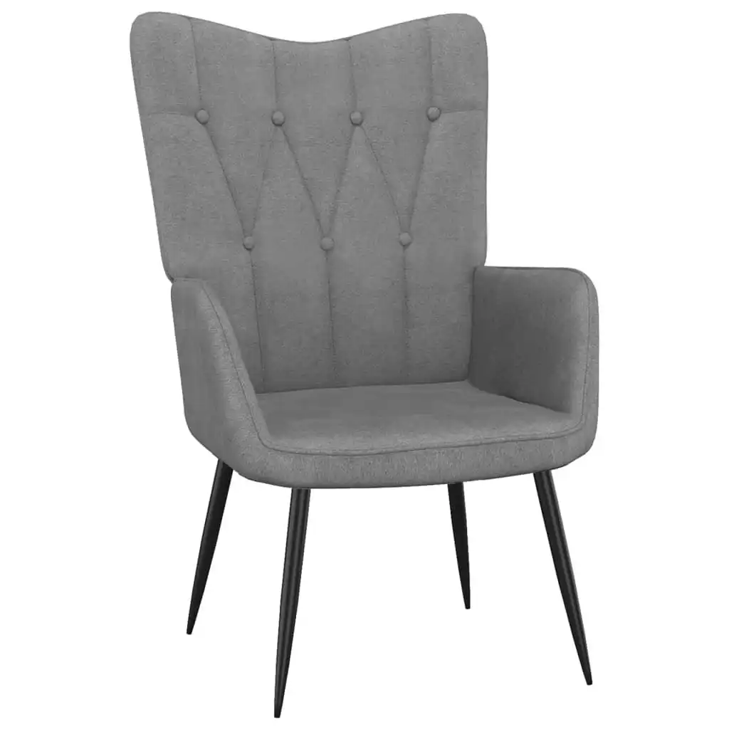 Relaxing Chair Dark Grey Fabric 327546