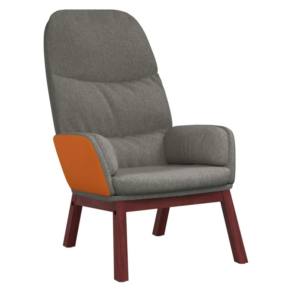 Relaxing Chair Light Grey Fabric 341060