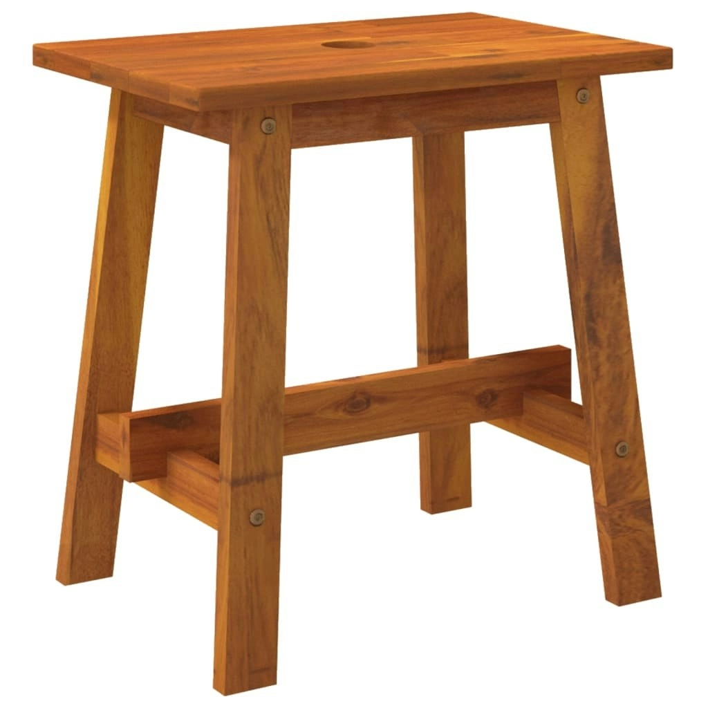 Stool 45x29x45 cm Rectangular Solid Wood Acacia 153330