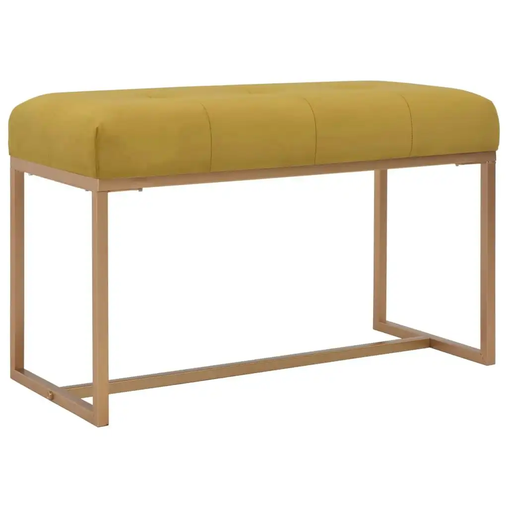 Bench 80 cm Mustard Velvet 247556