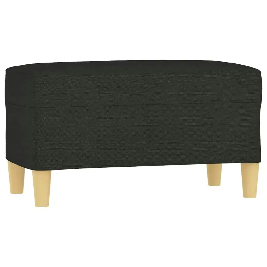 Bench Black 70x35x41 cm Fabric 349371