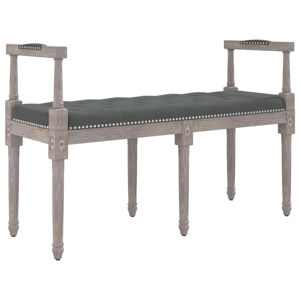 Bench Dark Grey 110x40x70 cm Fabric 344423