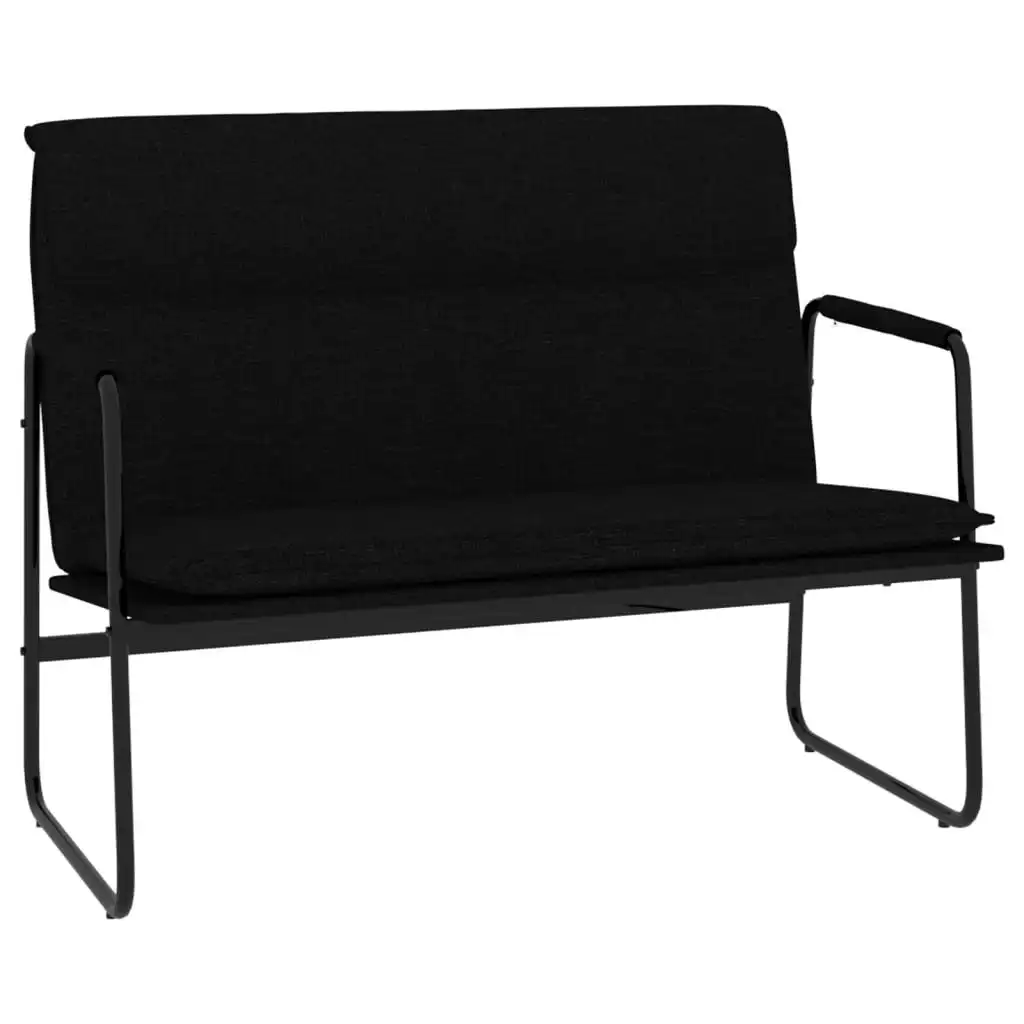 Bench Black 100x64x80 cm Fabric 351353