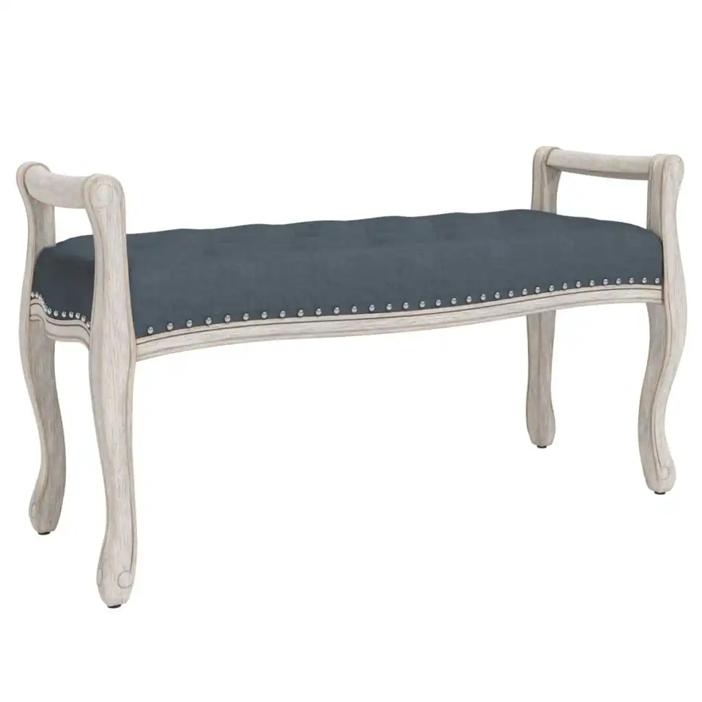 Bench Dark Grey 110x45x60 cm Velvet 344440