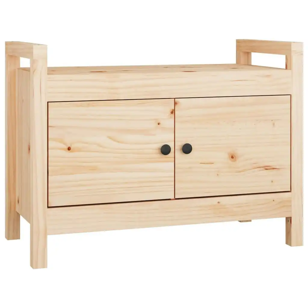 Hall Bench 80x40x60 cm Solid Wood Pine 821779