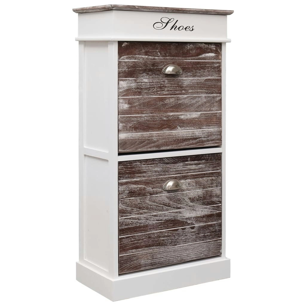 Shoe Cabinet Brown 50x28x98 cm Paulownia Wood 284088