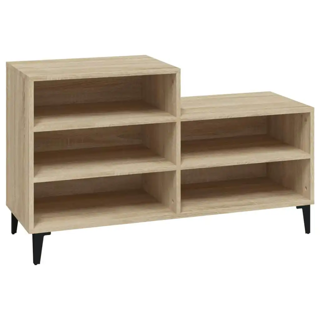 Shoe Cabinet Sonoma Oak 102x36x60 cm Engineered Wood 819735