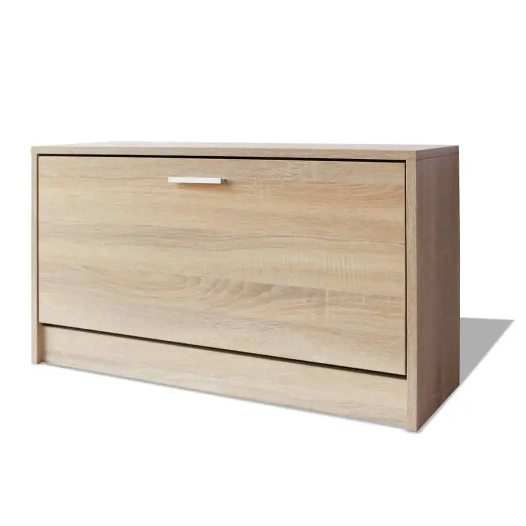 Shoe Storage Bench Oak 80x24x45 cm 243049