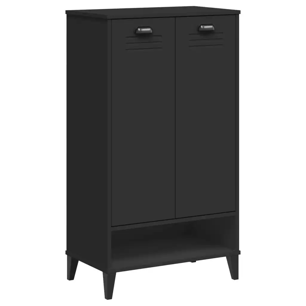 Shoe Cabinet VIKEN Black Engineered Wood 374924