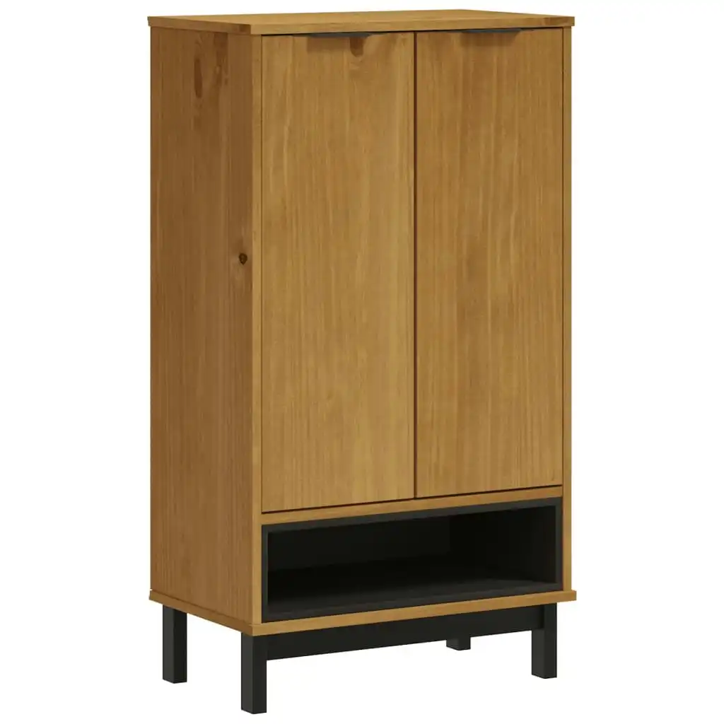 Shoe Cabinet FLAM 59.5x35x107 cm Solid Wood Pine 357818